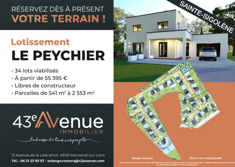 Terrain 541 m² · à Sainte-Sigolène · 46 240 €